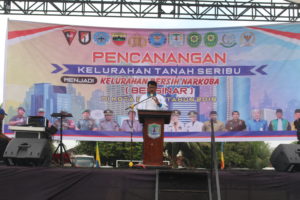Pencanangan Kelurahan Tanah Seribu Sebagai Kelurahan Bersih Narkoba (BERSINAR)