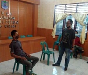 Seksi Rehabilitasi BNN Kota Binjai melakukan Layanan unit Intervensi Berbasis Masyarakat (IBM) di Kelurahan Binjai Estate Kota Binjai