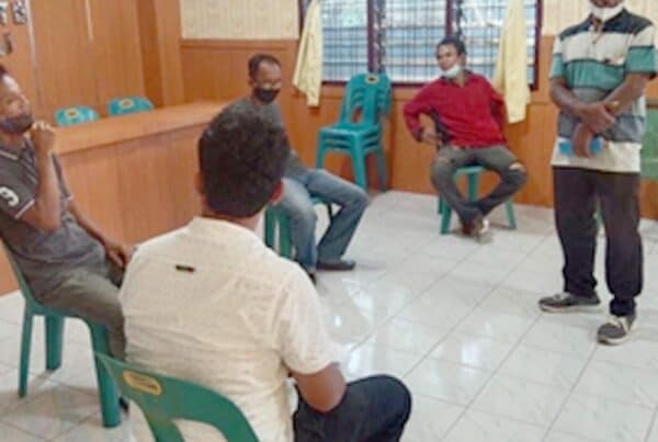 Seksi Rehabilitasi BNN Kota Binjai melakukan Layanan unit Intervensi Berbasis Masyarakat (IBM) di Kelurahan Binjai Estate Kota Binjai