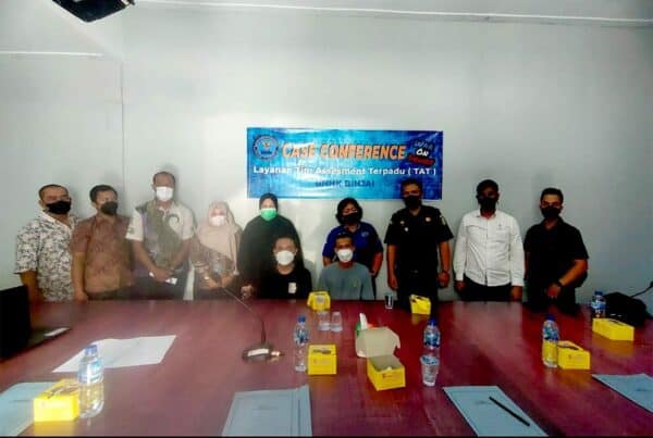 Seksi Pemberantasan melaksanakan TAT dan case conference terhadap 2 orang tersangka melalui Tim Asesmen Terpadu (TAT)