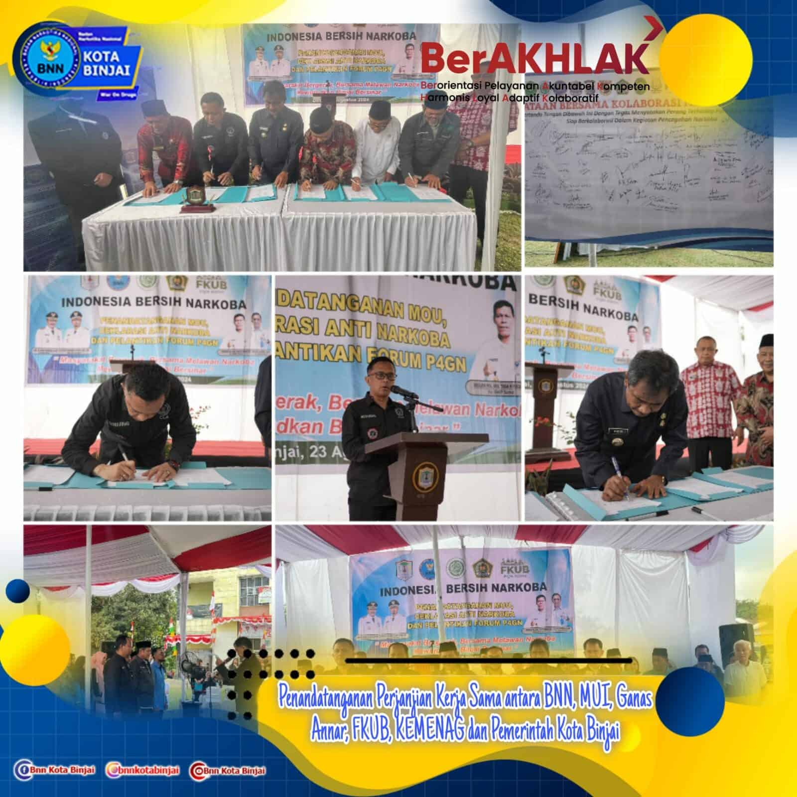 PEMKO DAN BNN KOTA BINJAI TANDA TANGANI MOU PEMKO DAN BNN KOTA BINJAI TANDA TANGANI MOU