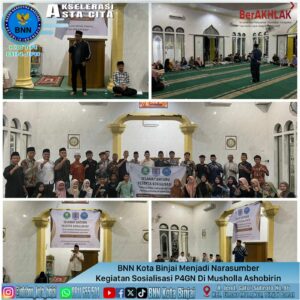 BNNK BINJAI MELAKSANAKAN SOSIALISASI P4GN DI MUSHOLLA